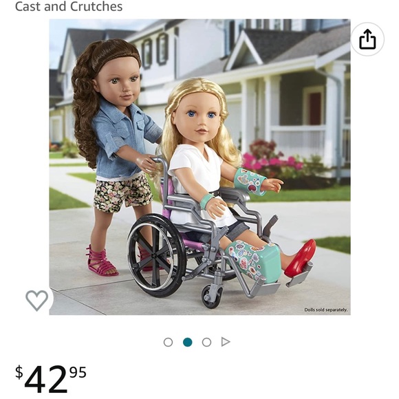 Journey Girls Wheelchair Playset for 18 Inch Dolls - Inclusive Toy with Wheelcha - Picture 3 of 3